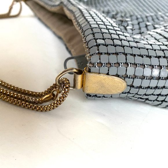 VTG Metal Mesh Evening Purse Handbag Creative Designs of Italy Gray Hong Kong - Picture 6 of 15